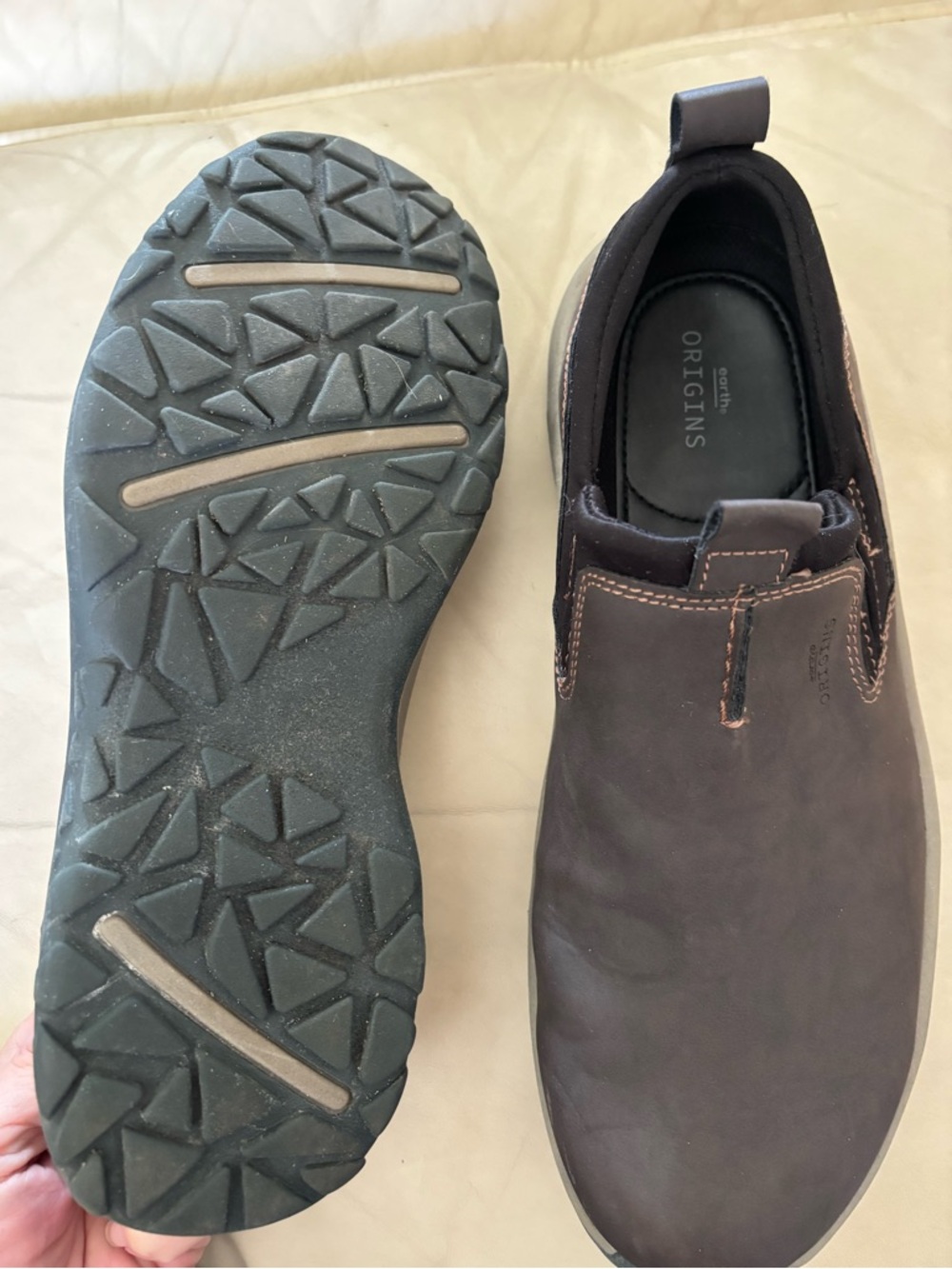 Earth Origins Danvers Brown Slip On Comfort Shoes Clogs Size 9.5